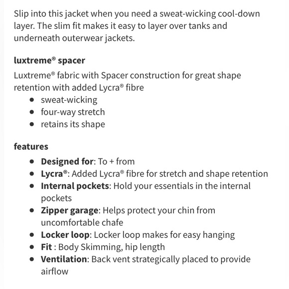 Lululemon front and centre jacket - Picture 6 of 10